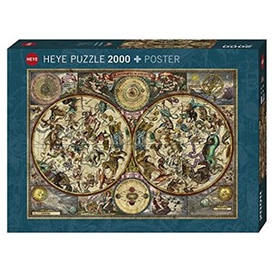 Heye (29758) - "Celestial Map + Poster" - 2000 piezas