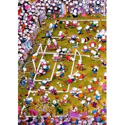 Heye (29091) - Guillermo Mordillo: "Crazy Football" - 1000 piezas