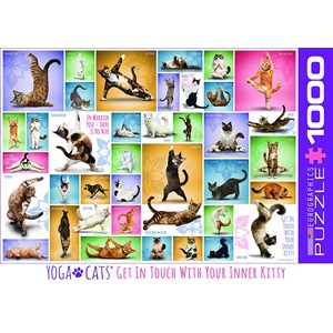 Eurographics (6000-0953) - "Yoga Cats" - 1000 piezas