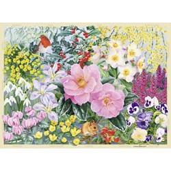 Ravensburger (14754) - "The Cottage Garden No 4, Winter" - 500 piezas