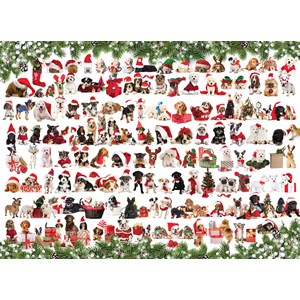 Eurographics (6000-0939) - "Holiday Dogs" - 1000 piezas