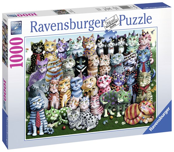 Ravensburger (19726) - "Cat Family Reunion" - 1000 piezas