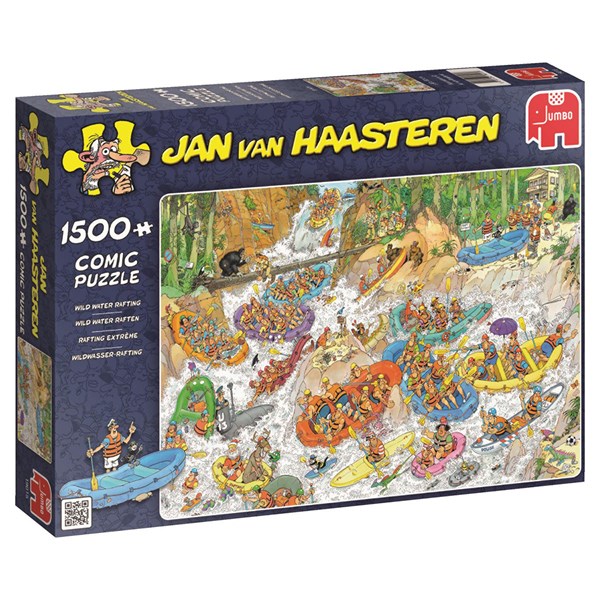 Jumbo (19015) - Jan van Haasteren: "Wild Water Rafting" - 1500 piezas