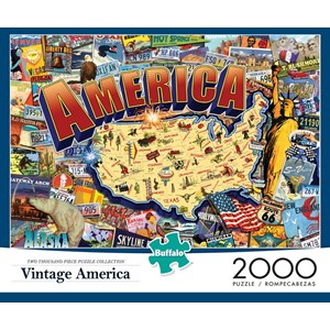 Buffalo Games (2033) - "Vintage America" - 2000 piezas