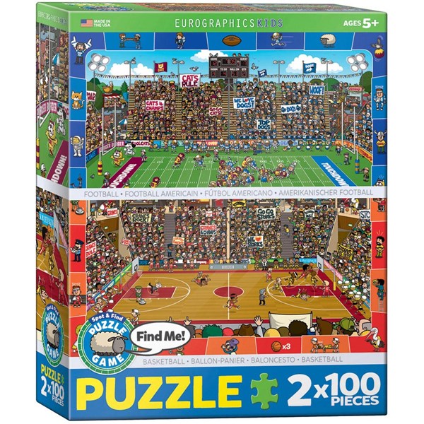 Eurographics (8902-0621) - "Football & Basketball" - 100 piezas
