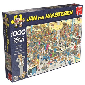 Jumbo (17466) - Jan van Haasteren: "Queued Up!" - 1000 piezas