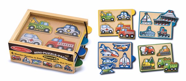 Melissa and Doug (4791) - "Vehicles" - 4 piezas