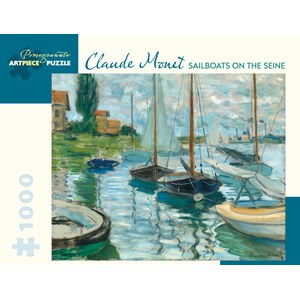 Pomegranate (AA973) - Claude Monet: "Sailboats On Seine" - 1000 piezas