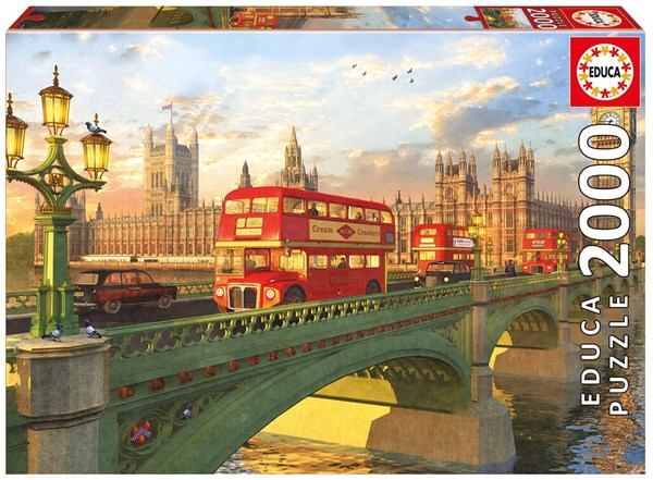 Educa (16777) - Dominic Davison: "Westminster Bridge, London" - 2000 piezas