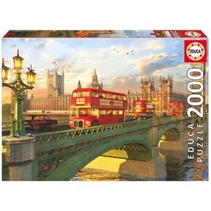 Educa (16777) - Dominic Davison: "Westminster Bridge, London" - 2000 piezas