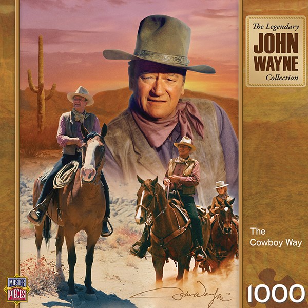 MasterPieces (71239) - "John Wayne, The Cowboy Way" - 1000 piezas