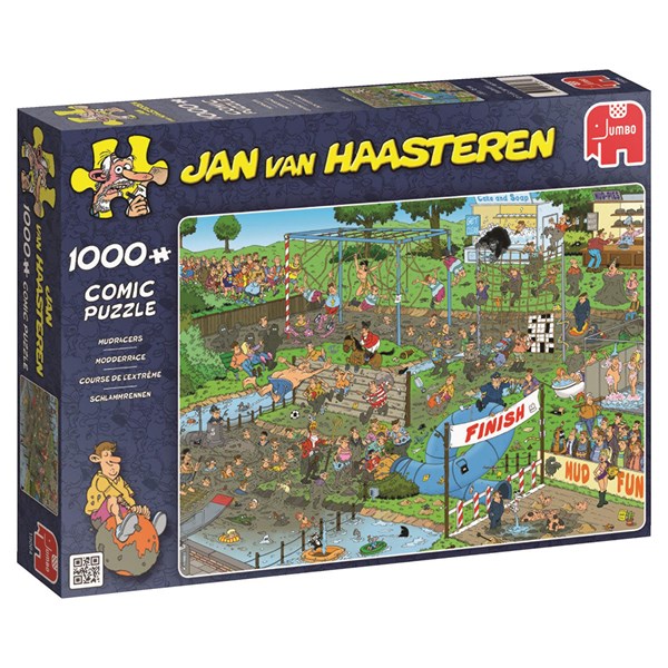 Jumbo (19064) - Jan van Haasteren: "Mudracers" - 1000 piezas