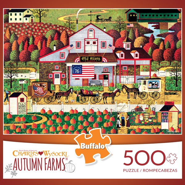 Buffalo Games (3871) - Charles Wysocki: "Autumn Farms" - 500 piezas