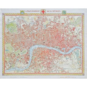 Piatnik (542442) - "London Map, 1831" - 1000 piezas