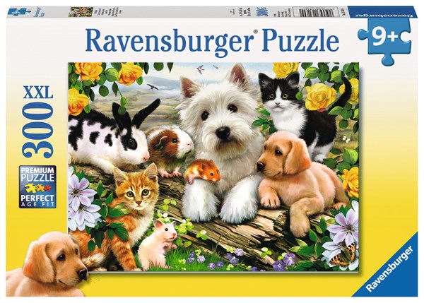 Ravensburger (13160) - Howard Robinson: "Happy Animal Buddies" - 300 piezas