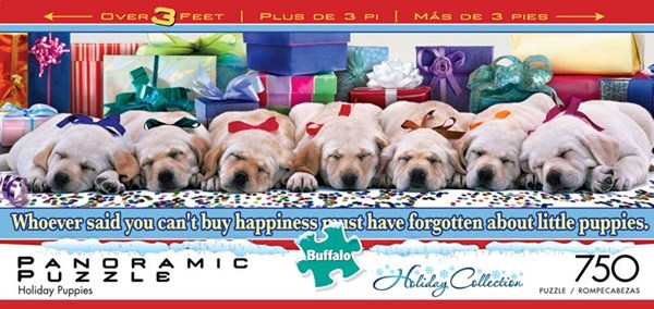 Buffalo Games (14047) - "Holiday Puppies" - 750 piezas
