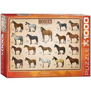 Eurographics (6000-0078) - "Horses" - 1000 piezas