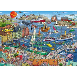 Heye (29729) - Birgit Tanck: "Seaport" - 1000 piezas