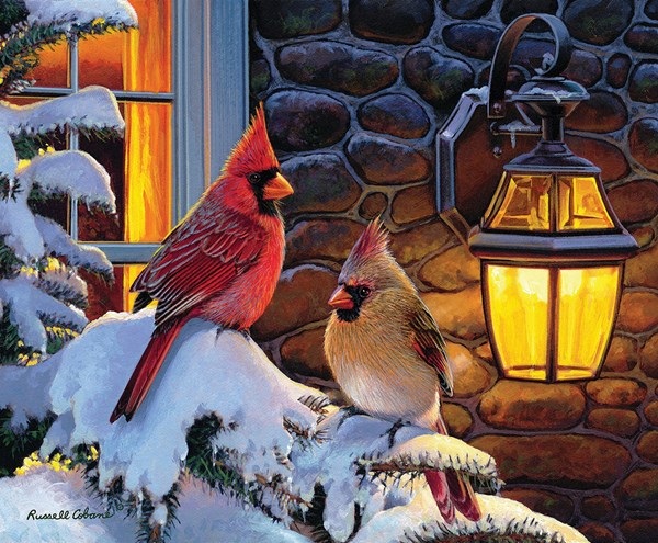 SunsOut (36690) - Russell Cobane: "A Snowy Branch" - 500 piezas