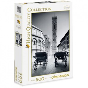 Clementoni (30347) - "Firenze Black & White" - 500 piezas