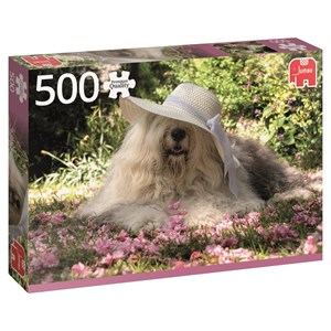 Jumbo (18530) - "Sophie in a Bed of Flowers" - 500 piezas
