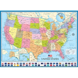 Eurographics (6000-0788) - "Map of the United States of America" - 1000 piezas