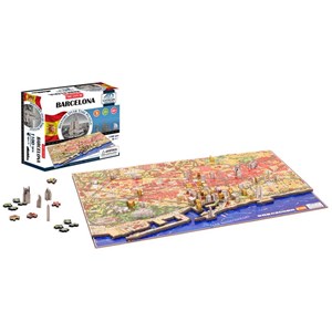 4D Cityscape (40050) - "Barcelona, Spain" - 1100 piezas