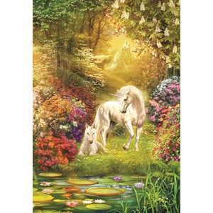 SunsOut (24415) - Jan Patrik Krasny: "Enchanted Garden Unicorns" - 500 piezas
