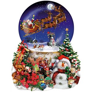 SunsOut (95302) - Lori Schory: "Santa's Snowy Ride" - 1000 piezas