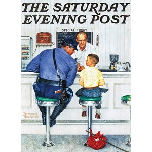 MasterPieces (71408) - Norman Rockwell: "The Runaway, The Saturday Evening Post" - 1000 piezas