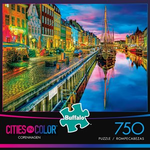 Buffalo Games (17114) - Aimee Stewart: "Copenhagen (Cities in Color)" - 750 piezas