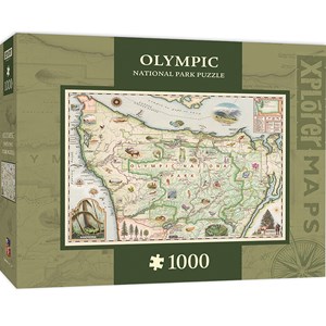 MasterPieces (71766) - "Olympic Map" - 1000 piezas
