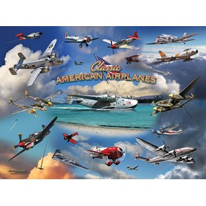 SunsOut (24526) - Larry Grossman: "Classic American Planes" - 1000 piezas