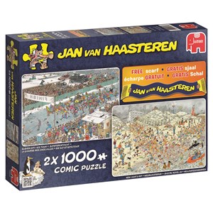 Jumbo (19035) - Jan van Haasteren: "Winter Fun" - 1000 piezas