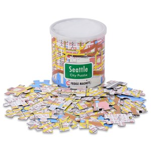 Geo Toys (GEO 236) - "City Magnetic Puzzle Seattle" - 100 piezas