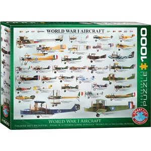 Eurographics (6000-0087) - "World War I Aircraft" - 1000 piezas