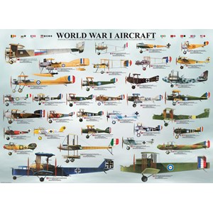 Eurographics (6000-0087) - "World War I Aircraft" - 1000 piezas