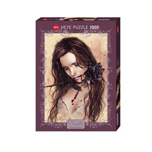 Heye (29430) - Victoria Francés: "Dark Rose" - 1000 piezas