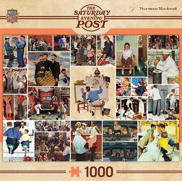 MasterPieces (71621) - Norman Rockwell: "Rockwell Collage" - 1000 piezas
