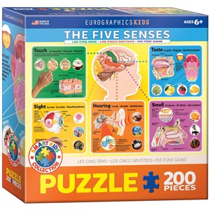 Eurographics (6200-0305) - "The Five Senses" - 200 piezas