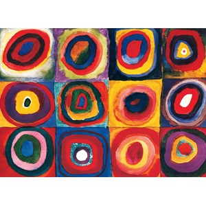 Eurographics (6000-1323) - Vassily Kandinsky: "Colour Study of Squares" - 1000 piezas