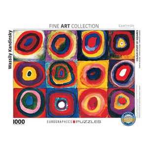 Eurographics (6000-1323) - Vassily Kandinsky: "Colour Study of Squares" - 1000 piezas