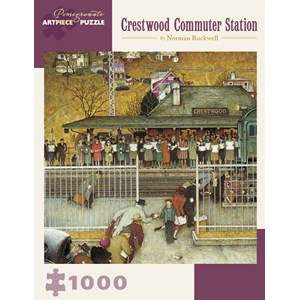 Pomegranate (AA908) - Norman Rockwell: "Crestwood Commuter Station" - 1000 piezas