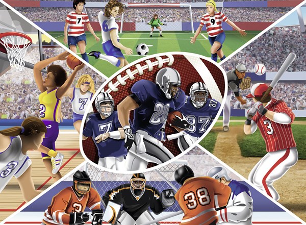 Ravensburger (13208) - "Sports Collage" - 300 piezas