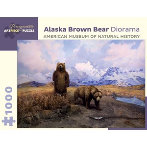 Pomegranate (AA940) - "Alaska Brown Bear Diorama" - 1000 piezas