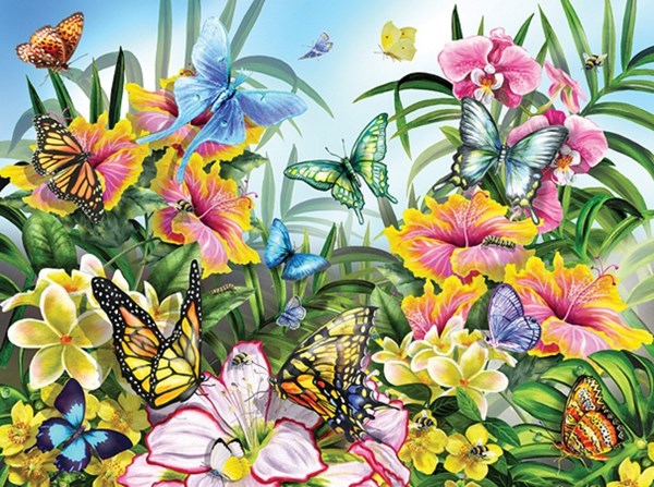 SunsOut (34928) - Lori Schory: "Garden Colors" - 1000 piezas