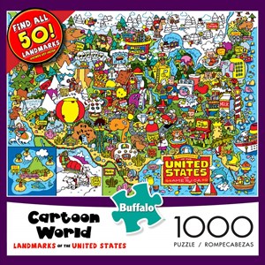 Buffalo Games (11524) - "Landmarks of the United States" - 1000 piezas