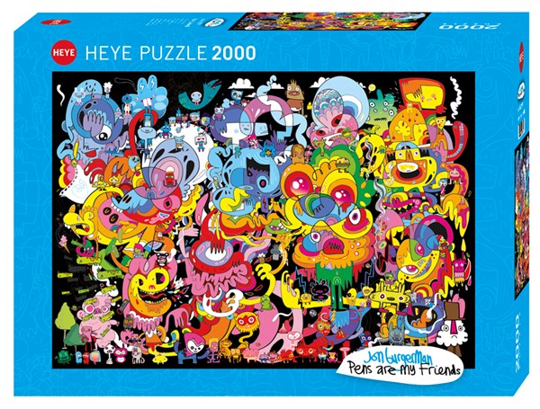 Heye (29767) - Jon Burgerman: "New Psychedoodlic" - 2000 piezas