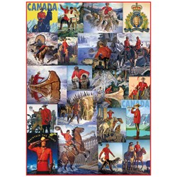 Eurographics (6000-0777) - "Royal Canadian Mounted Police, Collage" - 1000 piezas