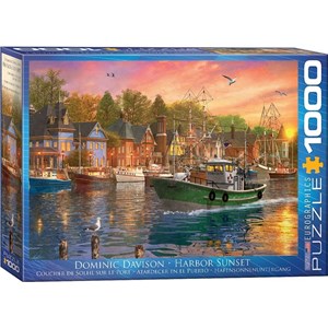 Eurographics (6000-0969) - Dominic Davison: "Harbor Sunset" - 1000 piezas